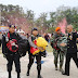 Aksi Terjun Payung Polwan Meriahkan Puncak HUT Bhayangkara ke–73 di Sumut 