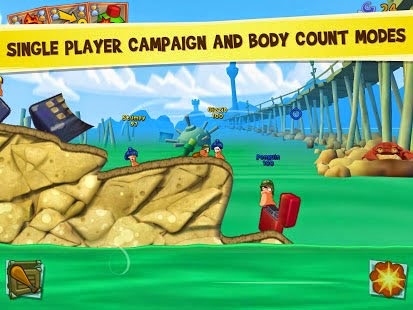 Worms 3 Apk + Mod ( unlimite Coins & Levels ) + Data v2.04 | Arcade