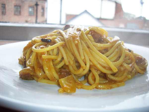 Curry Spaghetti with Bacon - Exotic Comfort Food