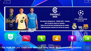 Download eFootball PES ISO Patch UCL 2026 PPSSPP Update Transfer And New Minikits Best HD Graphics Real Face