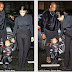 The West family steps out in style at the Paris show