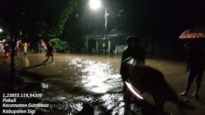 Dua Desa di Sigi Diterjang Banjir Malam Ini