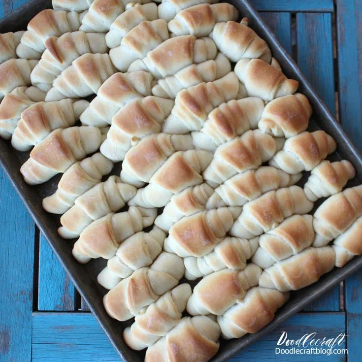 Yummy rolls perfect for the Christmas dinner table.