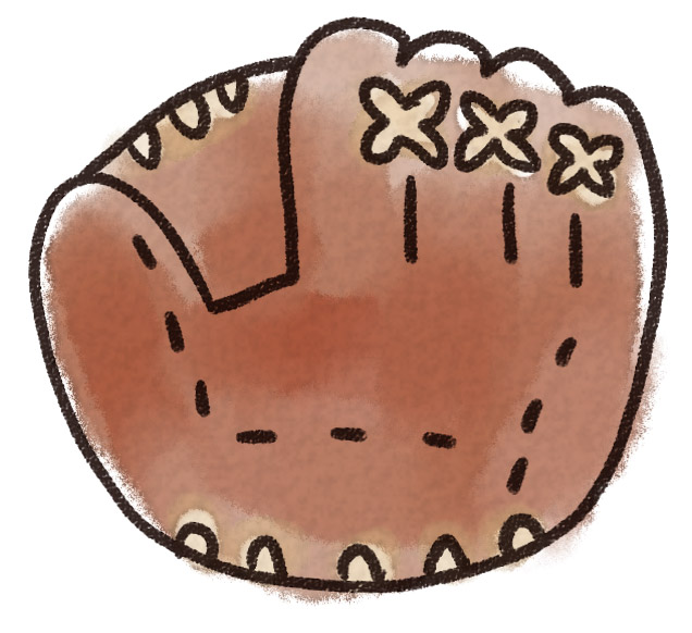 野球のグローブのイラスト スポーツ器具 ゆるかわいい無料イラスト素材集 野球のグローブのイラスト スポーツ器具 ゆるかわいい無料イラスト素材集