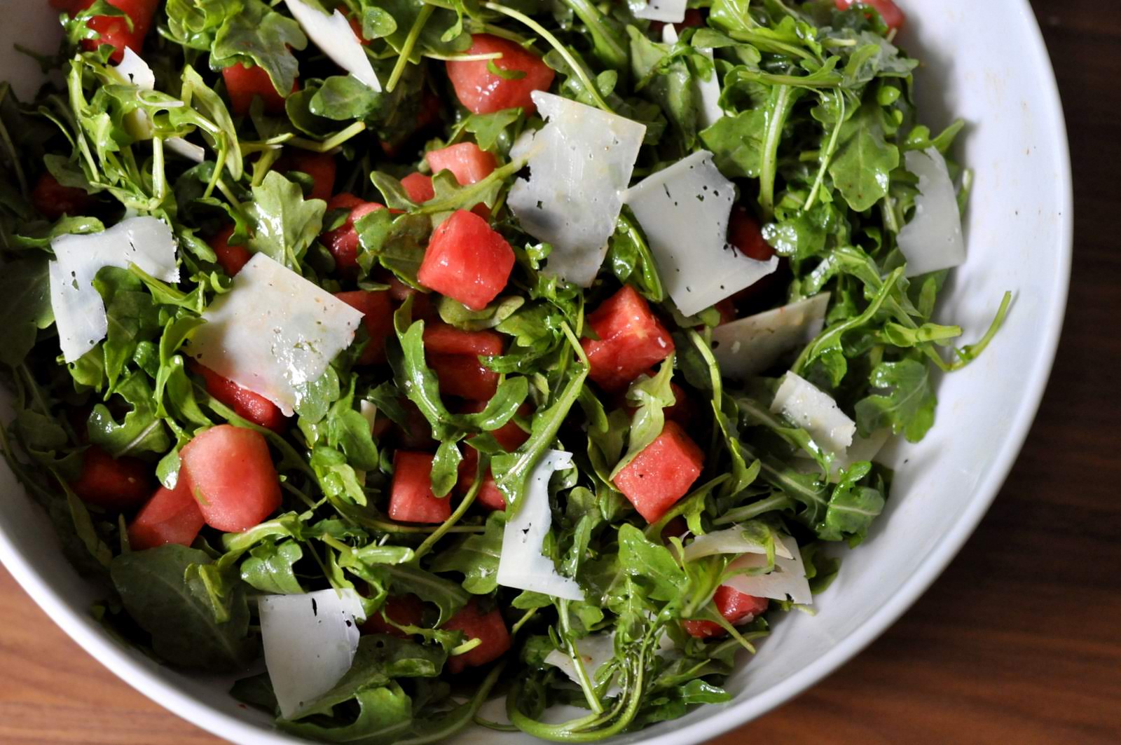 Watermelon and Arugula Salad - If you're looking for a salad that has something salty, something sweet, and something peppery, then this salad is for you.