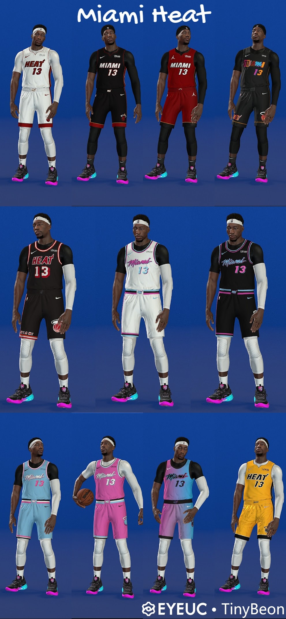 NBA 2K22 Toronto Raptors All Nike City Jerseys Pack (2018, 2019,2021,2022)  by 2kspecialist