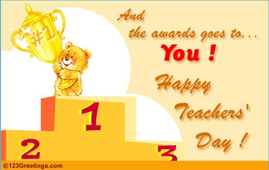 Teachers Day Quotes. September 4th to October 5th is Teachers Month.