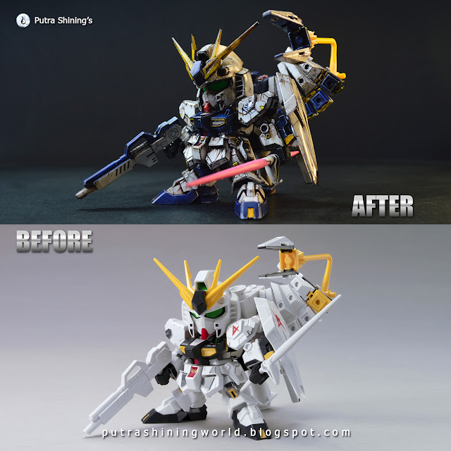 SD RX-93ff ν Gundam and Customize Weathering by Putra Shining