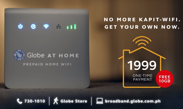 Globe Prepaid Home WiFi Priced at 1999 Pesos with FREE 10GB Data