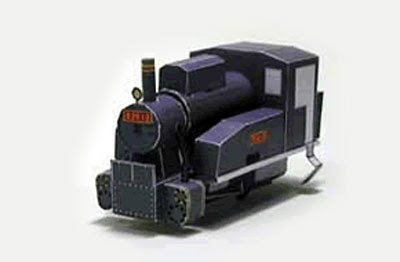 train locomotive papercraft