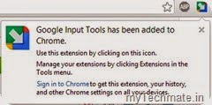 Google Input Tools Added