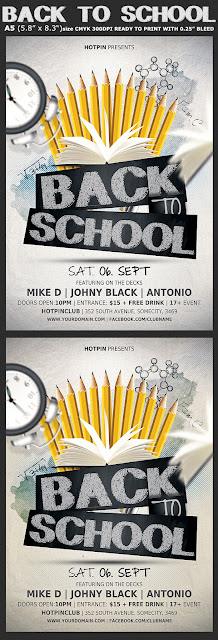  Back to School Party Flyer Template 2