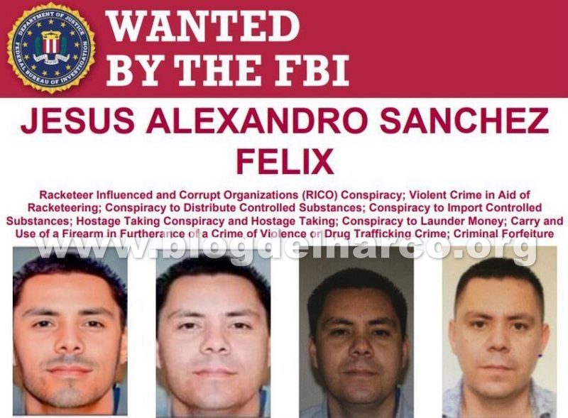 FBI va por Jesús Alexandro Sánchez Félix "El Ruso" líder de Los Rusos del Cártel de Sinaloa (CDS) de la facción del Mayo Zambada