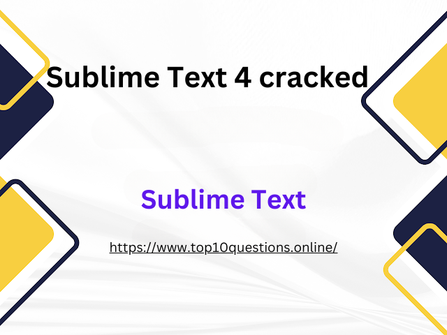 sublime text 4 cracked