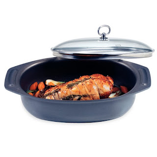  Roaster cu interior teflonat pentru cuptor Country Fissler, capacitate 6.5 litri, capac