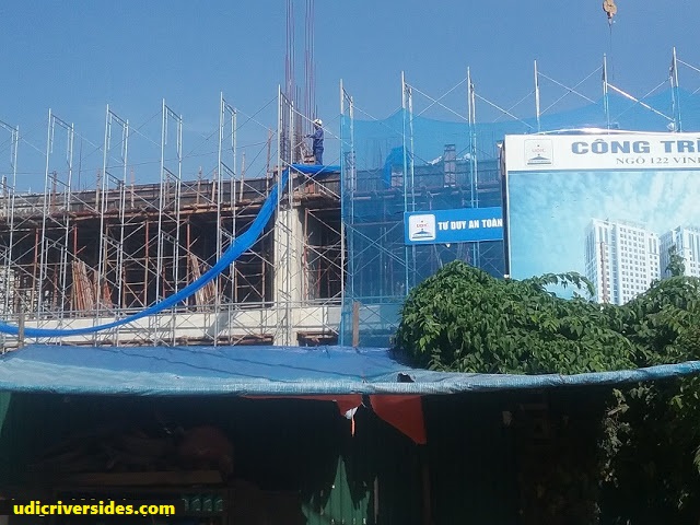 Tiến độ xây dựng dự án Udic Riverside 122 Vĩnh Tuy