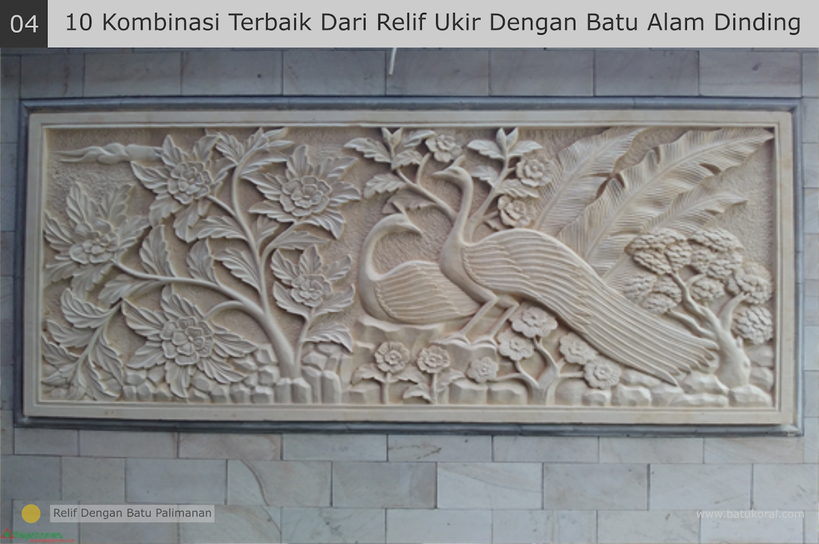 10 Kombinasi Terbaik Dari Relif Ukir dengan Batu alam 