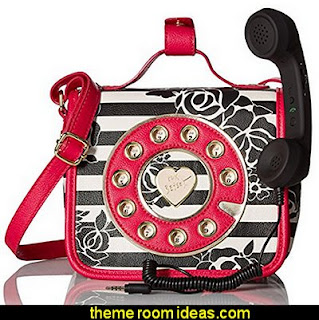 Betsey Johnson Mini Phone Crossbody   Bags - Handbags and More Bags! - shoulder bags - unique bags - evening bags - wallets - fashion bags - luggage - backpacks -  purse jewelery - novelty Kitsch  bags 