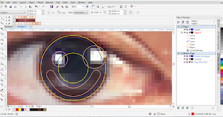 tutorial vektor cara membuat mata dengan corel draw