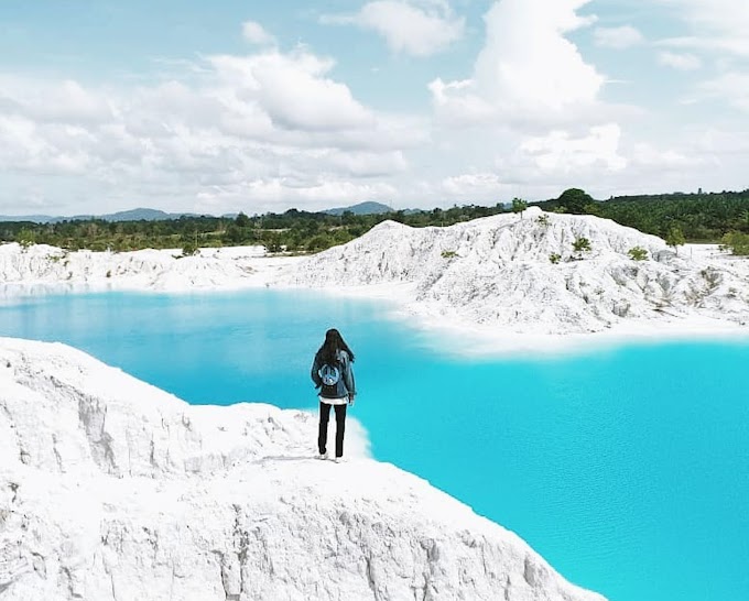 Danau Kaolin di Bangka Belitung, Bekas Tambang Timah Berwarna Biru