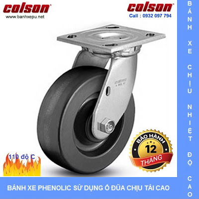 Bánh xe kéo hàng Phenolic chịu nhiệt độ Cao Colson Mỹ tại Hà Nội www.banhxeday.xyz