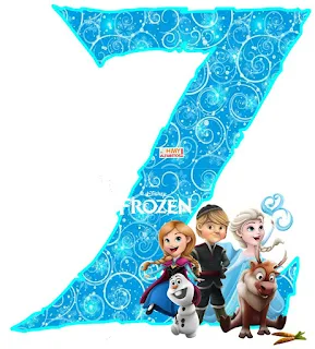 Alfabeto de Frozen con los Personajes. 