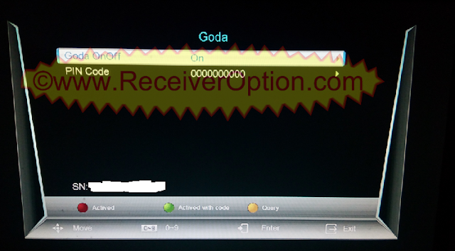 HOW TO ACTIVE GODA SERVER NEOSAT NS-1506HD BUILT IN WIFI RECEIVER