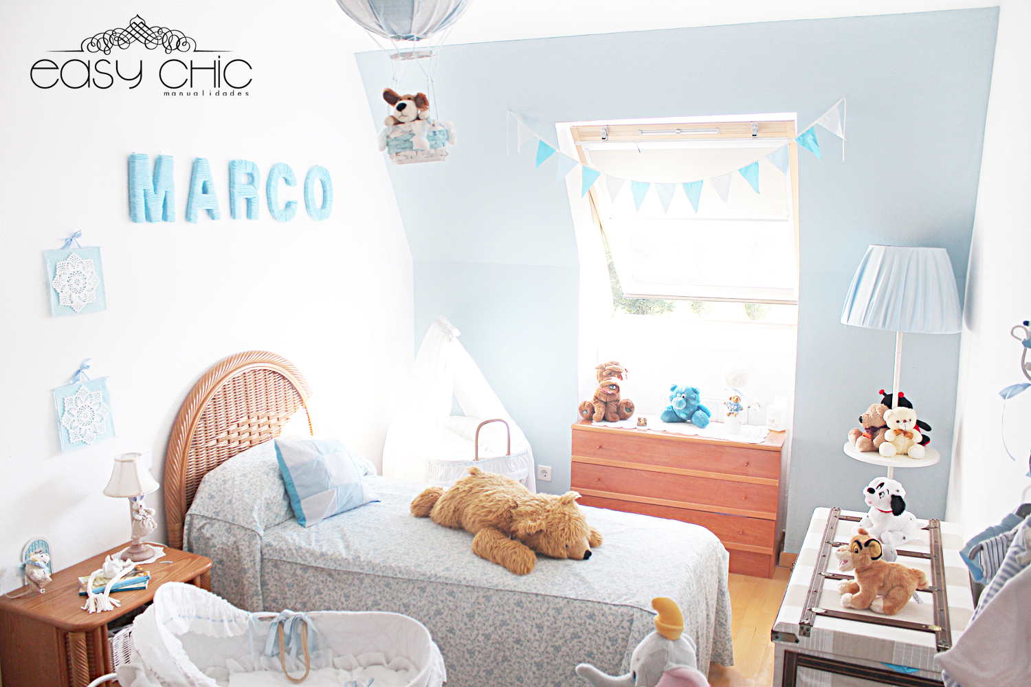 decoracion DIY cuarto infantil de bebe