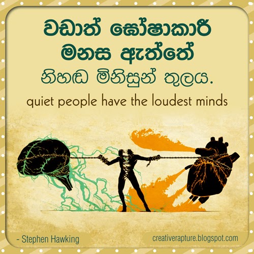Sinhala Quote - Stephen Hawking