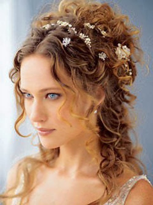 wedding hairstyles for curly hair WeddingHair