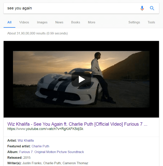 google rich snippet