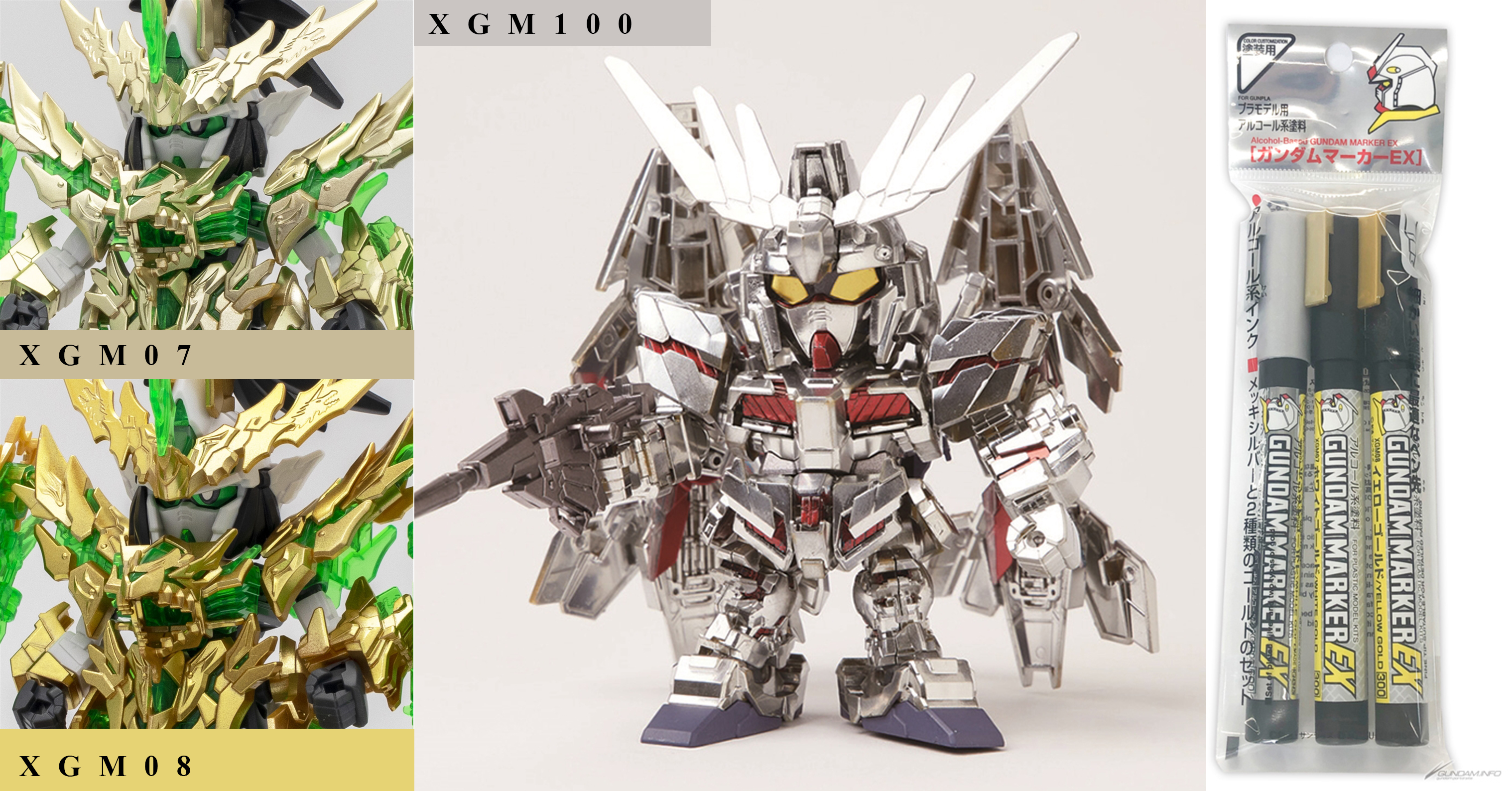 GSI Creos to Release a Set of Silver and Gold Gundam Markers EX