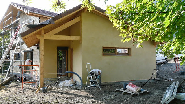 matière première facade chaux sur ossature bois