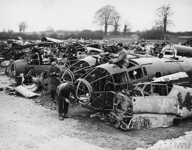 Luftwaffe graveyard in England, 24 February 1942 worldwartwo.filminspector.com