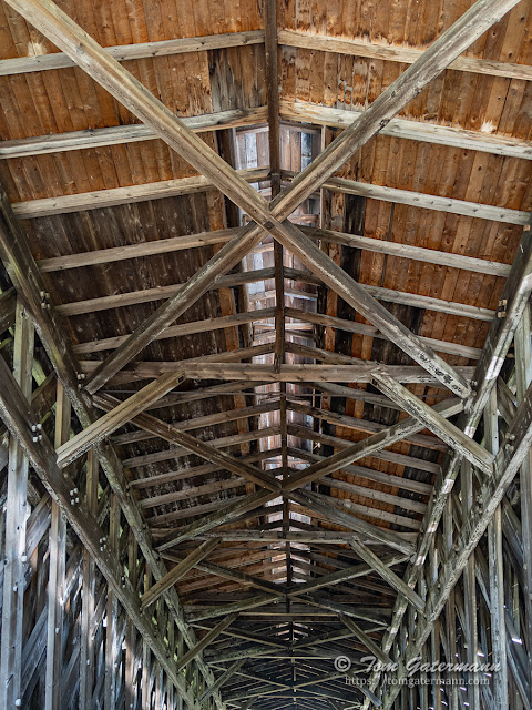 The cupola of the Fisher Covered Railroad Bridge