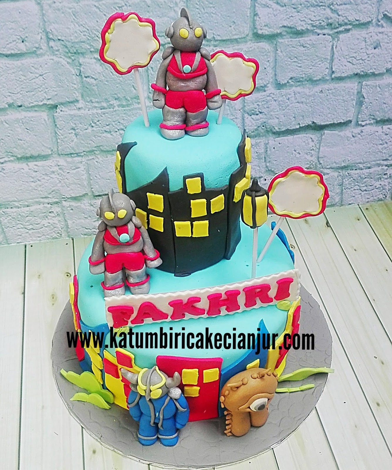 Kue Ulang Tahun Tema Ultraman Katumbiri Custom Cake Cianjur