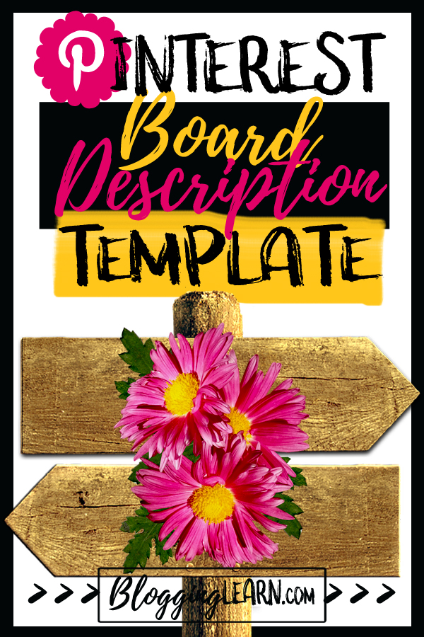 Write Amazing Pinterest  Board Descriptions with this Template 