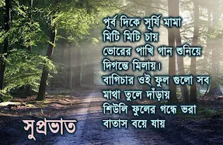 সুপ্রভাত ছন্দ কবিতা ছবি