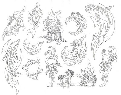 tattoo flash dragon. Flash Tattoos
