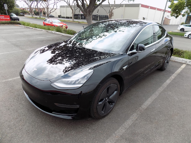 2018 Tesla Model 3- Before the work was done at Almost Everything Autobody