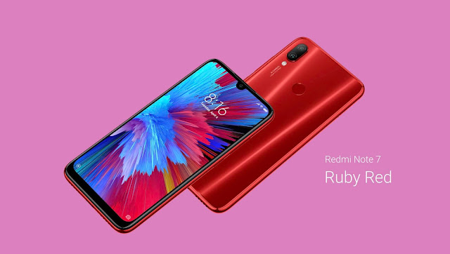 "Xiaomi Redmi Note 7 Ruby Red Variant"