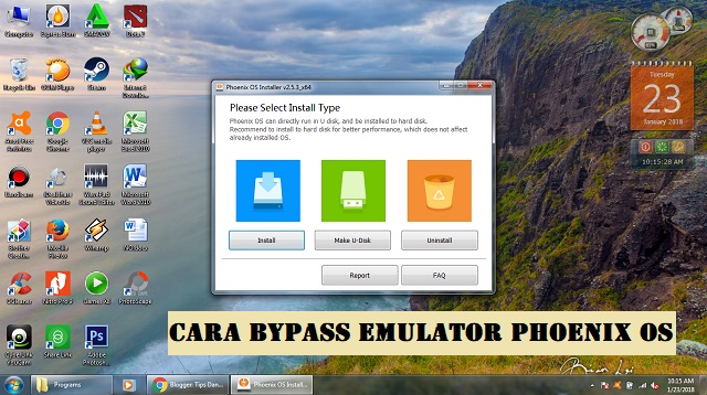 Cara Bypass Emulator Phoenix OS