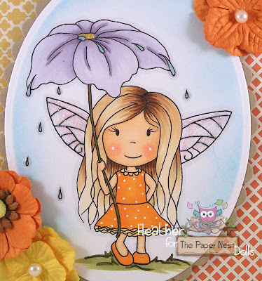 Heather Huggins - The Paper Nest Dolls - Fairy with Umbrella