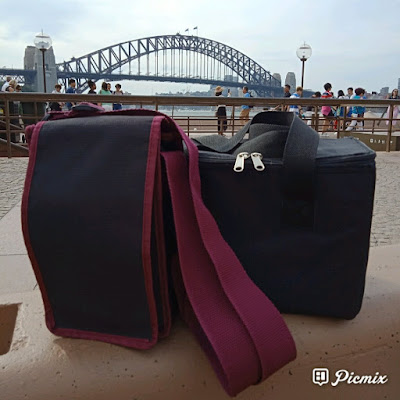 Going to Sydney Harbour Bridge with a lightweight handbag 