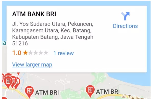 atm BRI terdekat