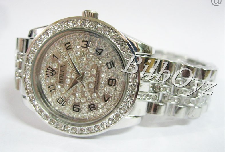 WATCHES ONLINE: ROLEX FULL DIAMOND STAINLESS