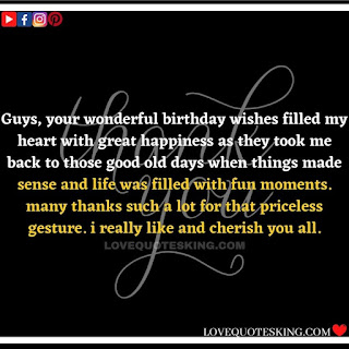 Thank you quotes for birthday wishes | Thank You Messages for Birthdays | Thank you messages for birthdays | Birthday thanks message