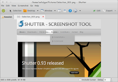 Shutter Aplikasi Screenshot Printscreen Capture Linux