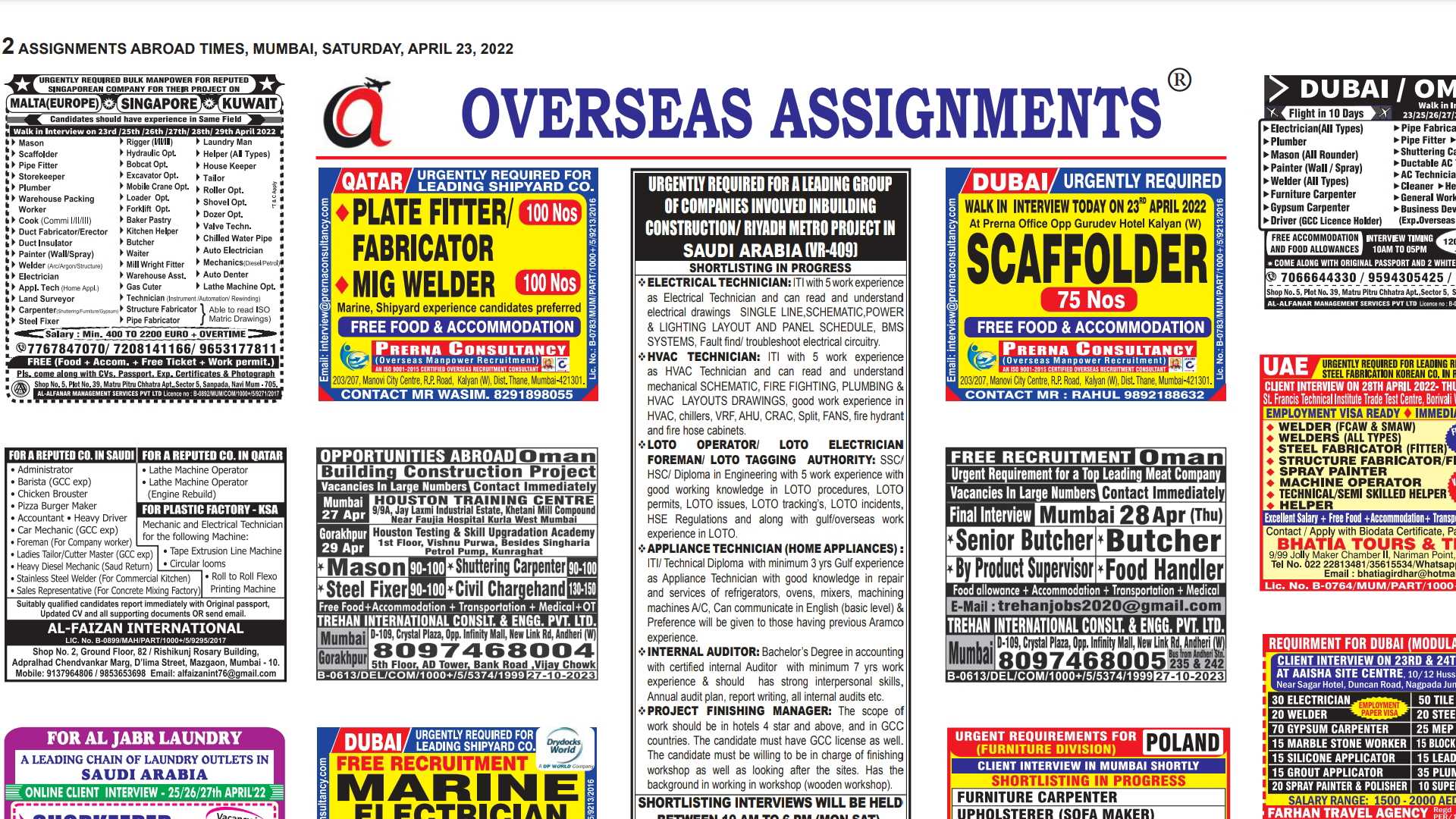 assignment abroad times newspaper pdf download