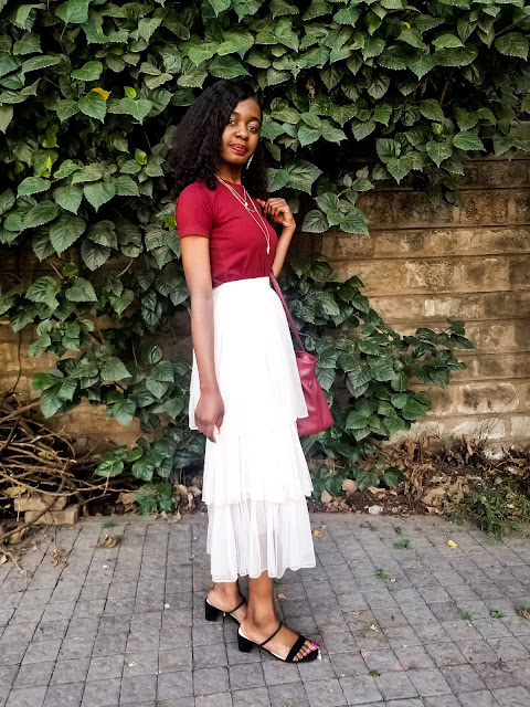 How To Wear A Tiered Tulle Skirt Outfit